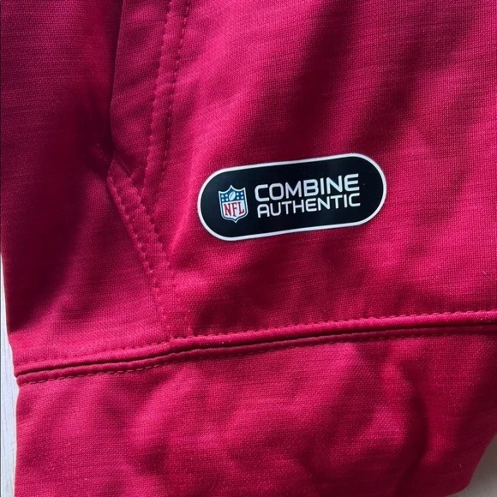 NFL Team Apparel San Francisco 49ers Mens Red Combine Authentic Hoodie Small - Picture 4 of 5